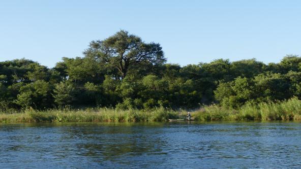 Namibia Caprivi Kavango Fluss bei Rundu